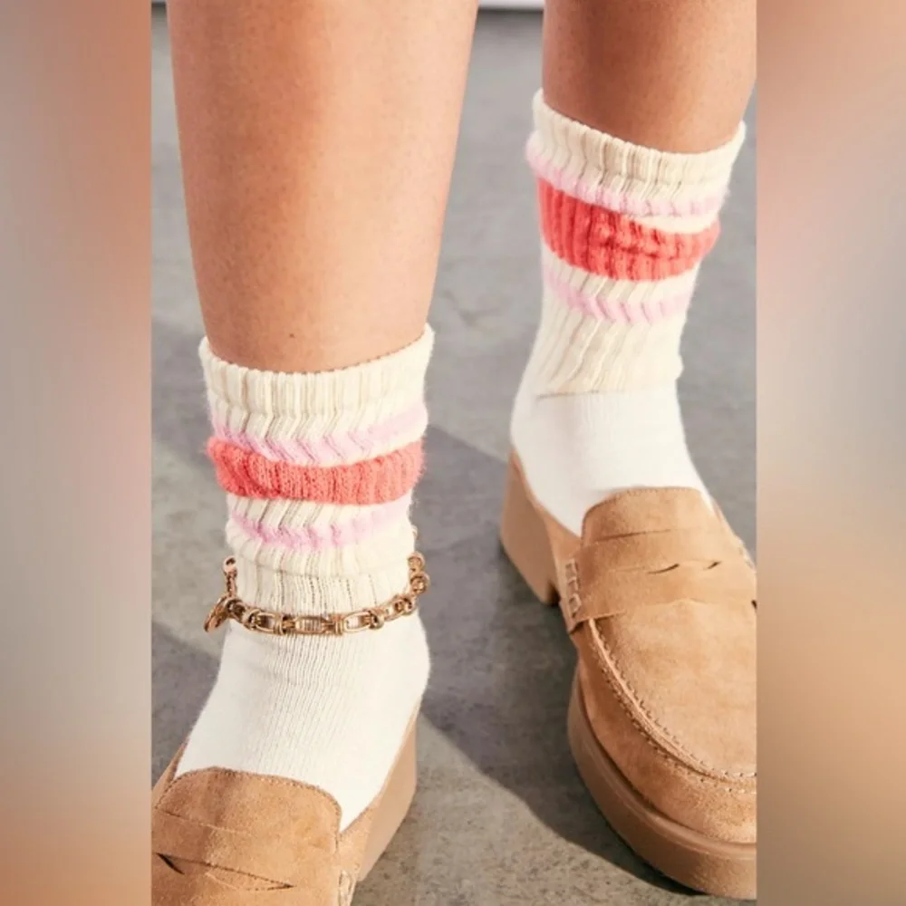 New🌟Free People-Retro Stripe Tube Socks